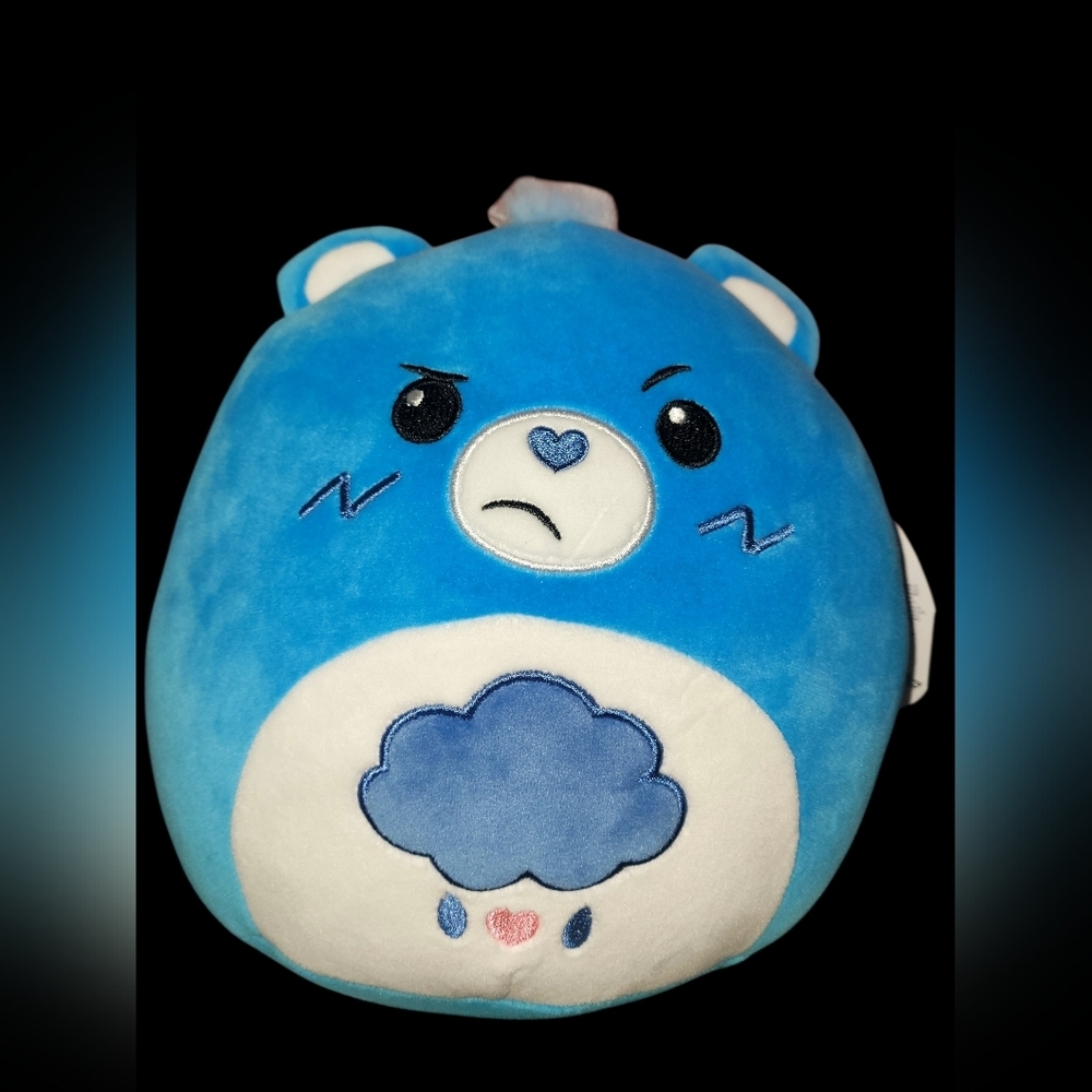 Care Bears Grumpy Bear 8" Squishmallow NEW WITH TAG